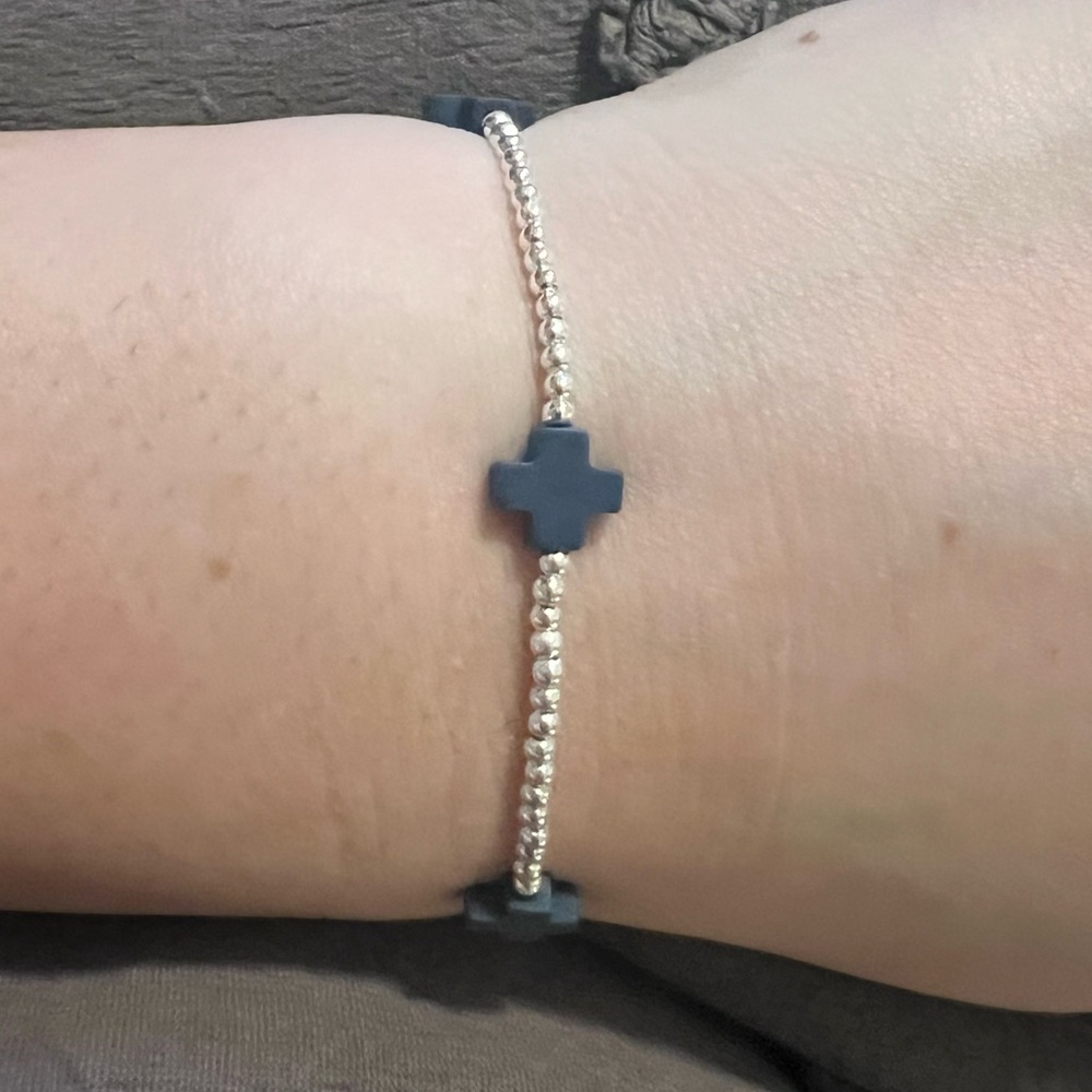 Handmade “Southern Cross” bracelet in Navy